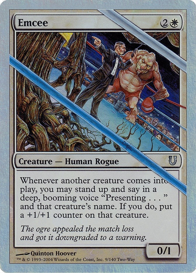 Image for Emcee (Alternate Foil) (Unhinged) (9) - Magic: The Gathering
