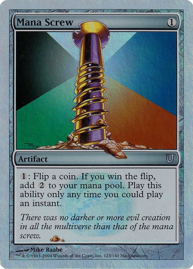Image for Mana Screw (Alternate Foil) (Unhinged) (123) - Magic: The Gathering
