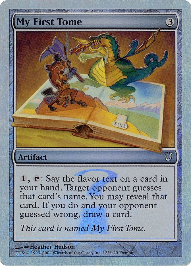 Image for My First Tome (Alternate Foil) (Unhinged) (125) - Magic: The Gathering