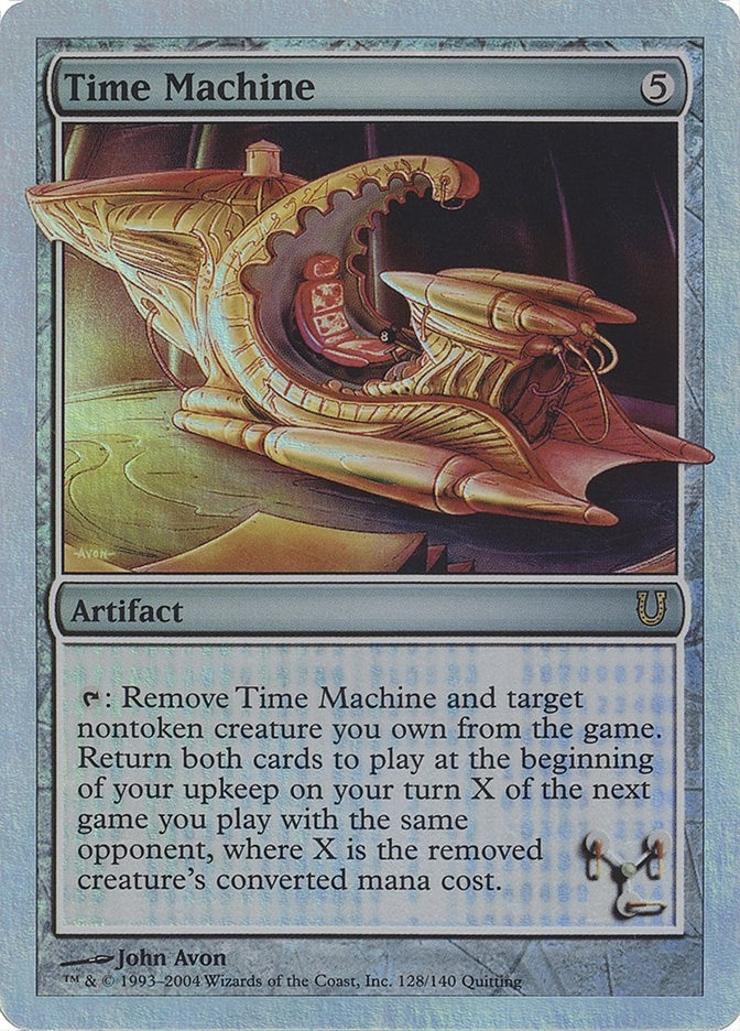 Image for Time Machine (Alternate Foil) (Unhinged) (128) - Magic: The Gathering
