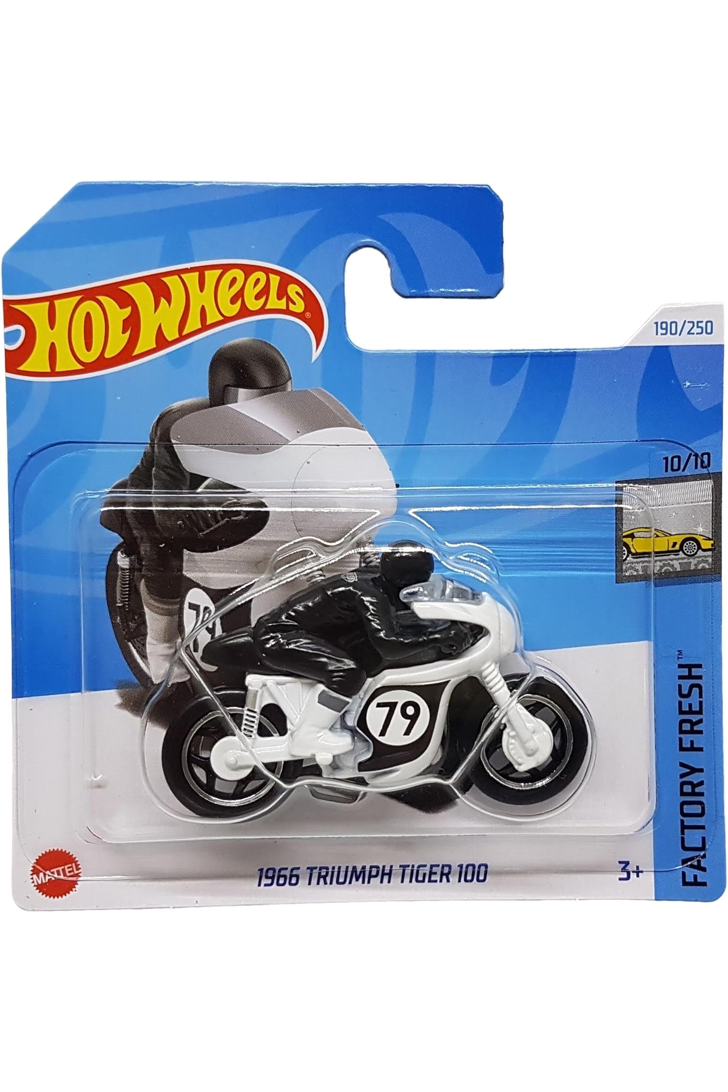 190/250 Hot Wheels - 1966 Triumph Tiger 100 - Factory Fresh 10/10 - 2024 HRY62