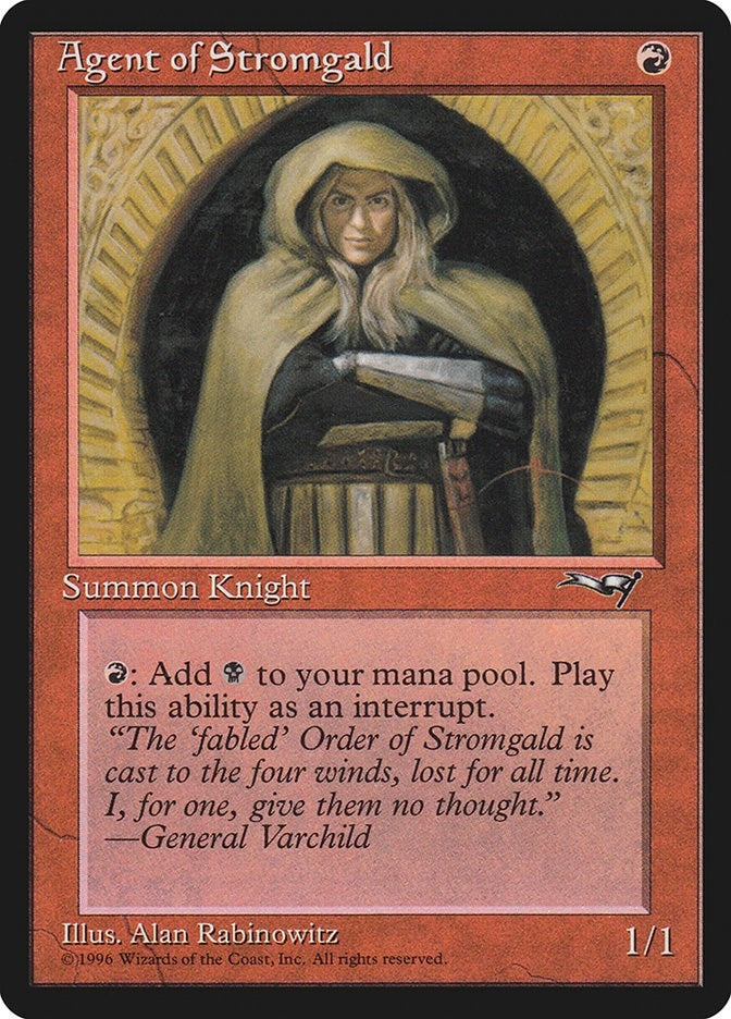 Image for Agent of Stromgald (Alliances) (95) - Magic: The Gathering