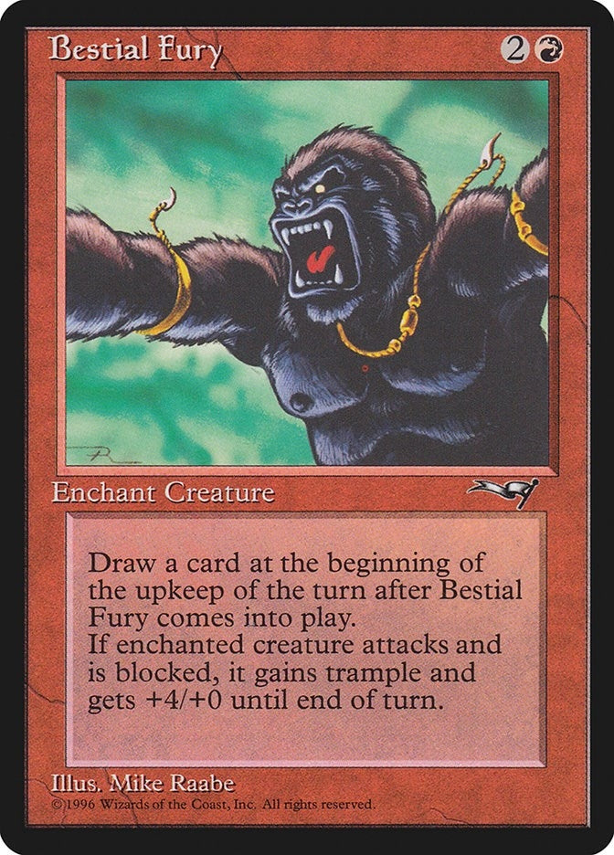 Image for Bestial Fury (Facing Left) (Alliances) (100) - Magic: The Gathering