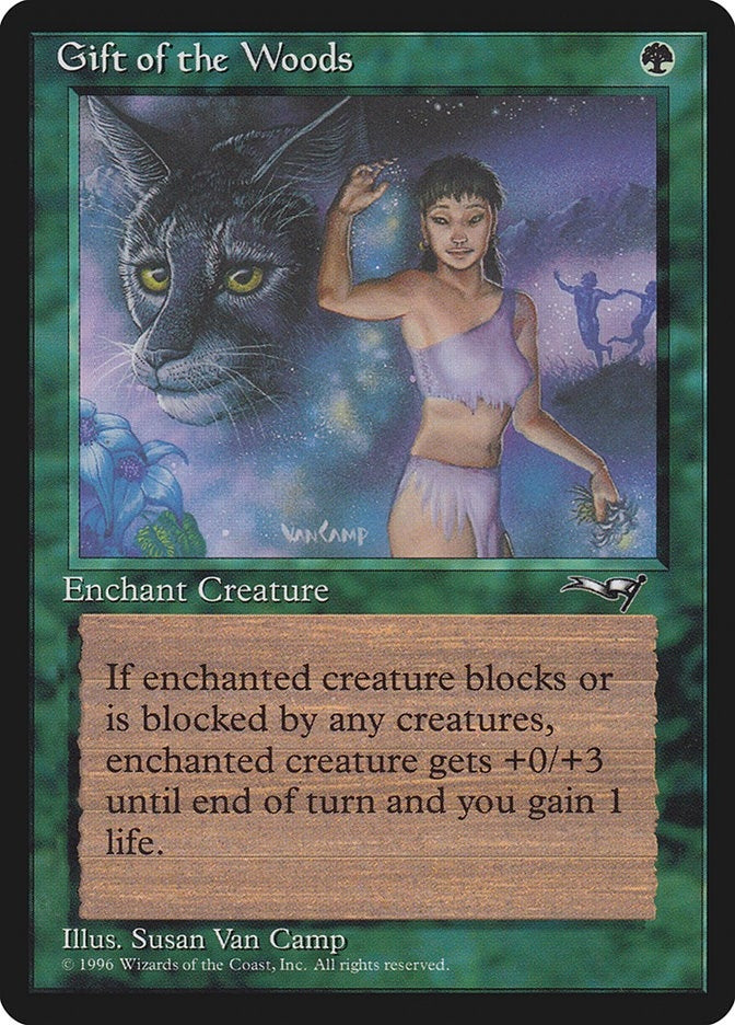 Image for Gift of the Woods (Girl/Lynx) (Alliances) (74) - Magic: The Gathering