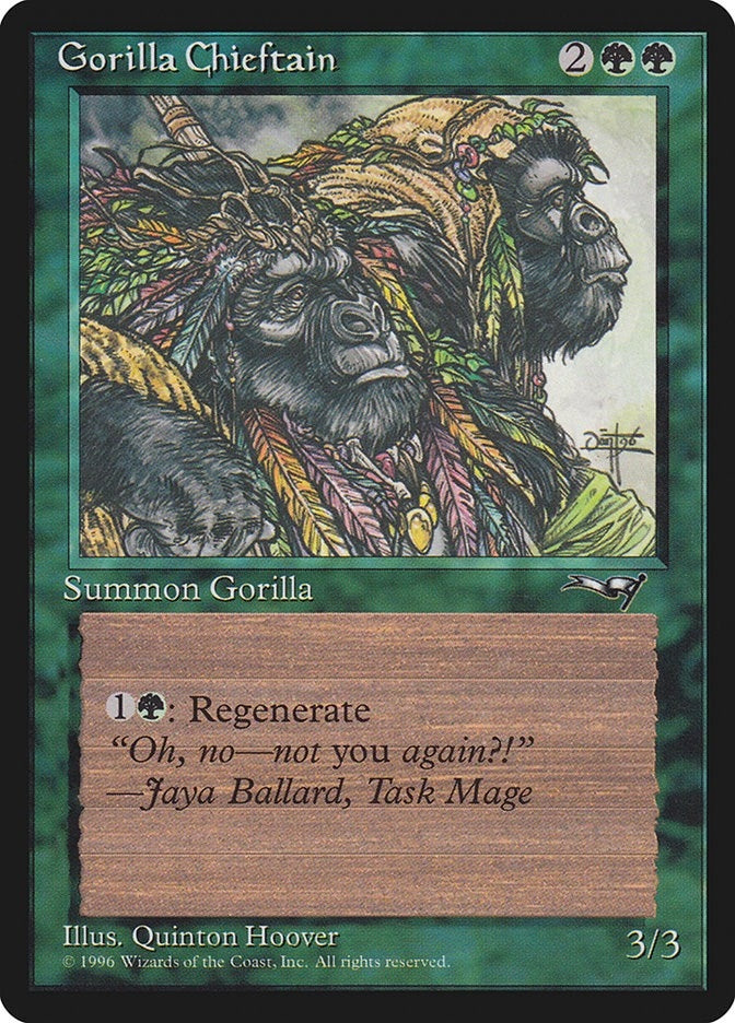 Image for Gorilla Chieftain (2 Gorillas) (Alliances) (78) - Magic: The Gathering