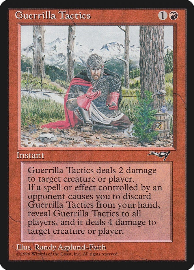 Image for Guerrilla Tactics (Kneeling Knight) (Alliances) (111) - Magic: The Gathering