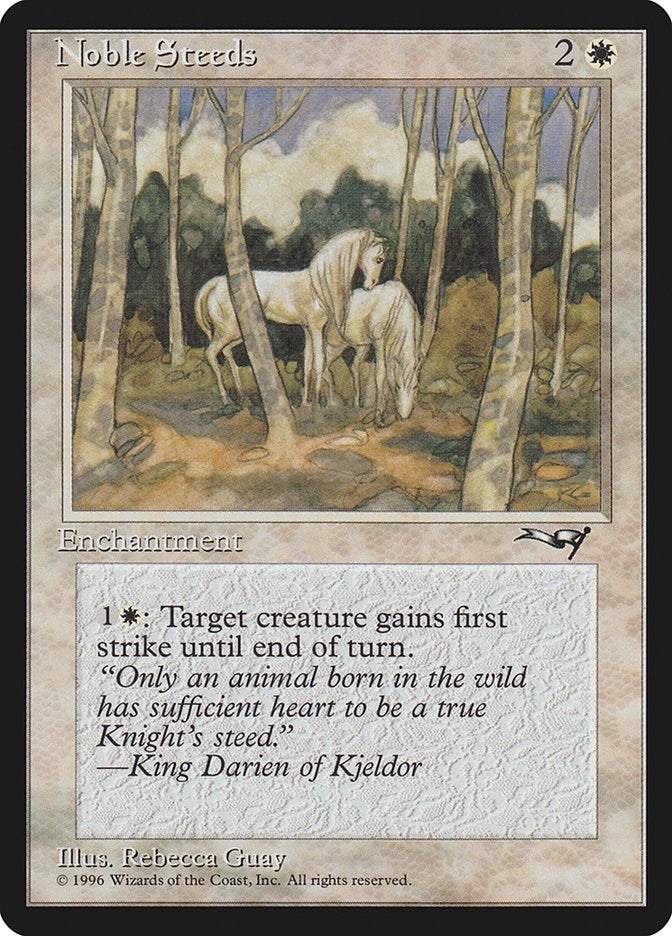 Image for Noble Steeds (Trees in Forefront) (Alliances) (141) - Magic: The Gathering
