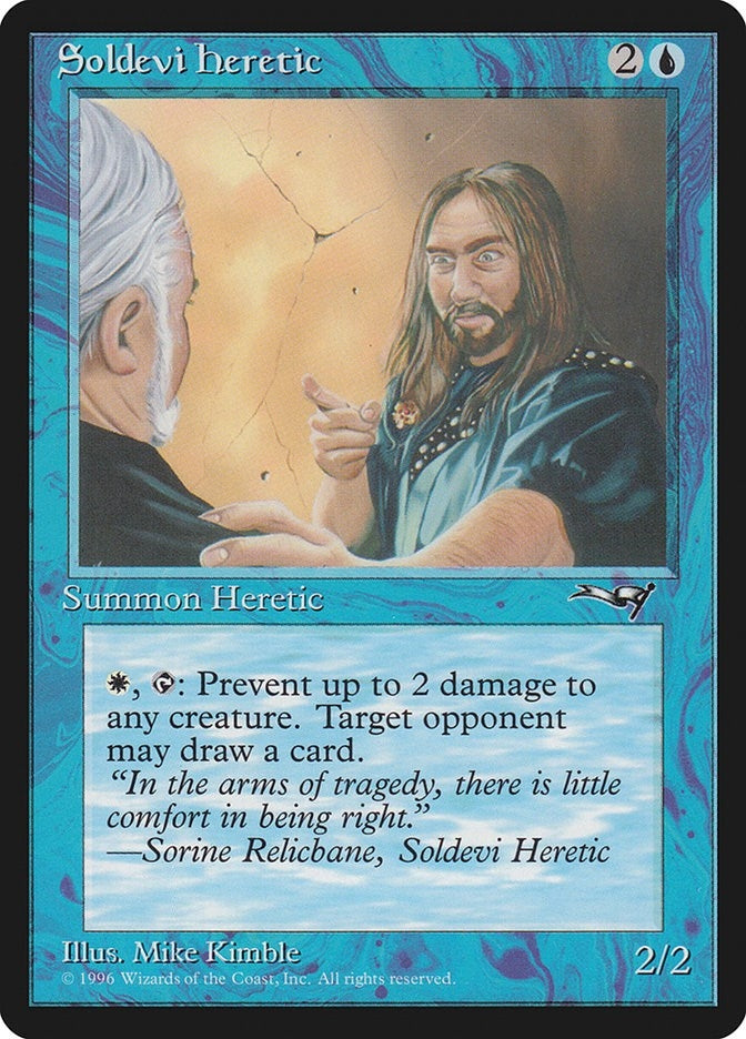Image for Soldevi Heretic (Blue Robe) (Alliances) (50) - Magic: The Gathering