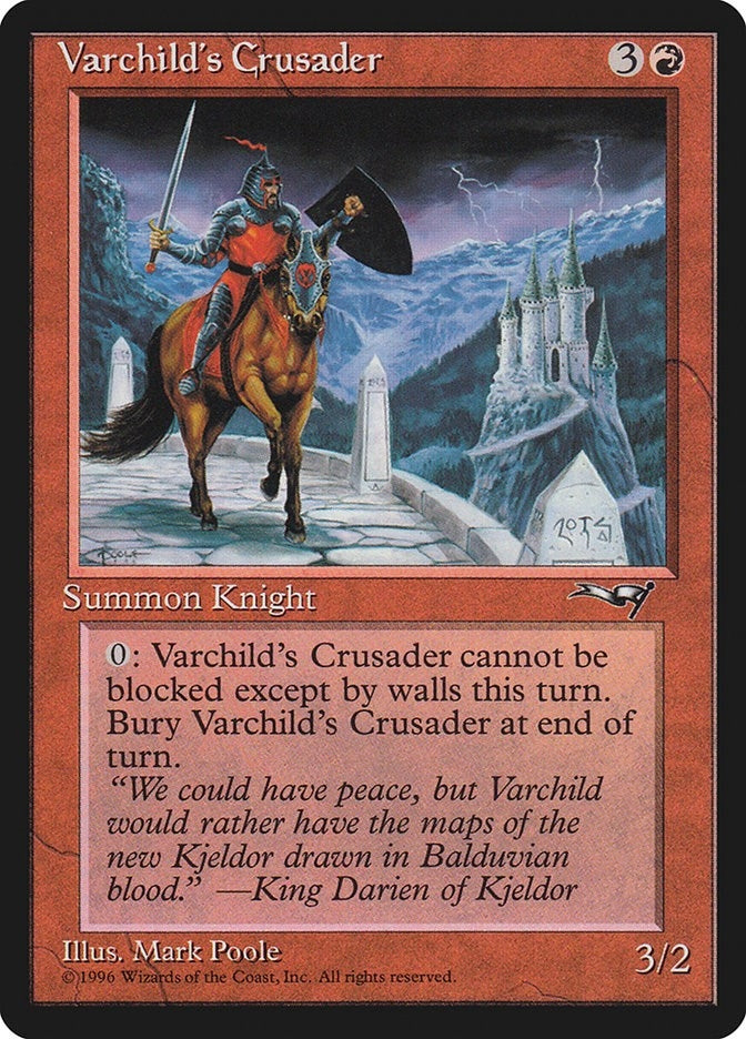 Image for Varchild's Crusader (Castle) (Alliances) (121) - Magic: The Gathering
