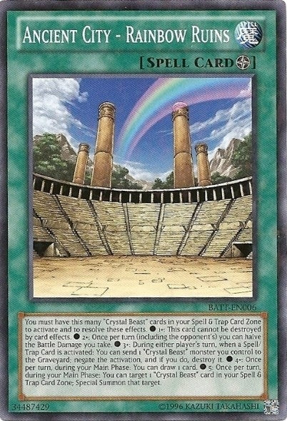 Image for Ancient City - Rainbow Ruins (Starfoil) (Battle Pack Tournament Prize Cards) (BATT-EN006) - YuGiOh
