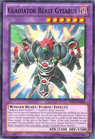 Image for Gladiator Beast Gyzarus (Starfoil) (Battle Pack Tournament Prize Cards) (BATT-EN008) - YuGiOh