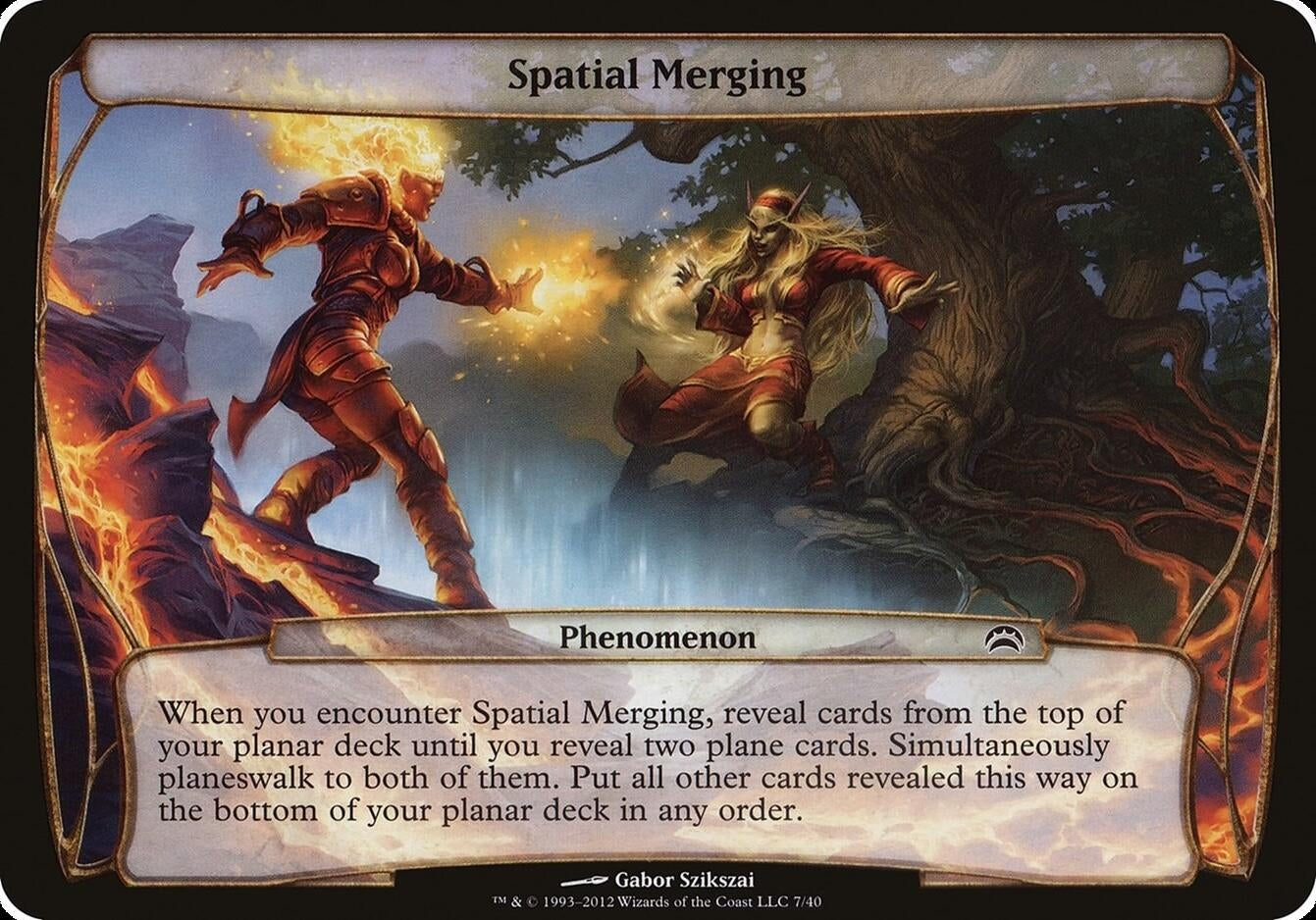 Image for Spatial Merging (Planechase 2012) (Oversize Cards) (7) - Magic: The Gathering