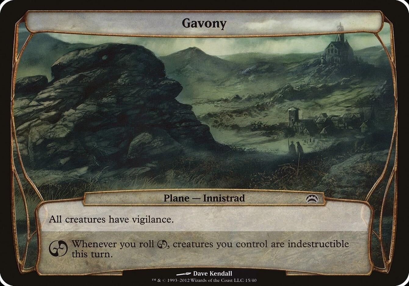Image for Gavony (Planechase 2012) (Oversize Cards) (15) - Magic: The Gathering