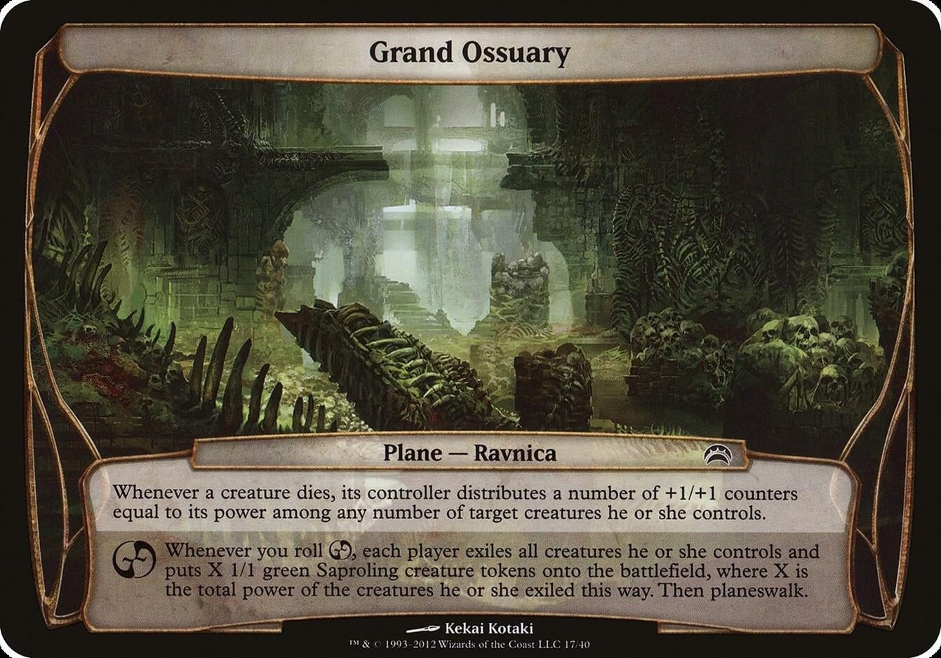 Image for Grand Ossuary (Planechase 2012) (Oversize Cards) (17) - Magic: The Gathering