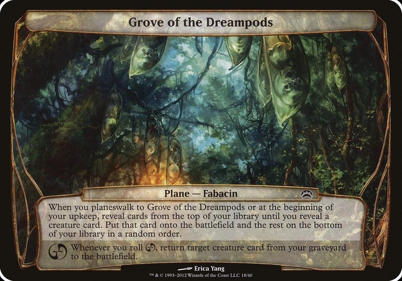 Image for Grove of the Dreampods (Planechase 2012) (Oversize Cards) (18) - Magic: The Gathering