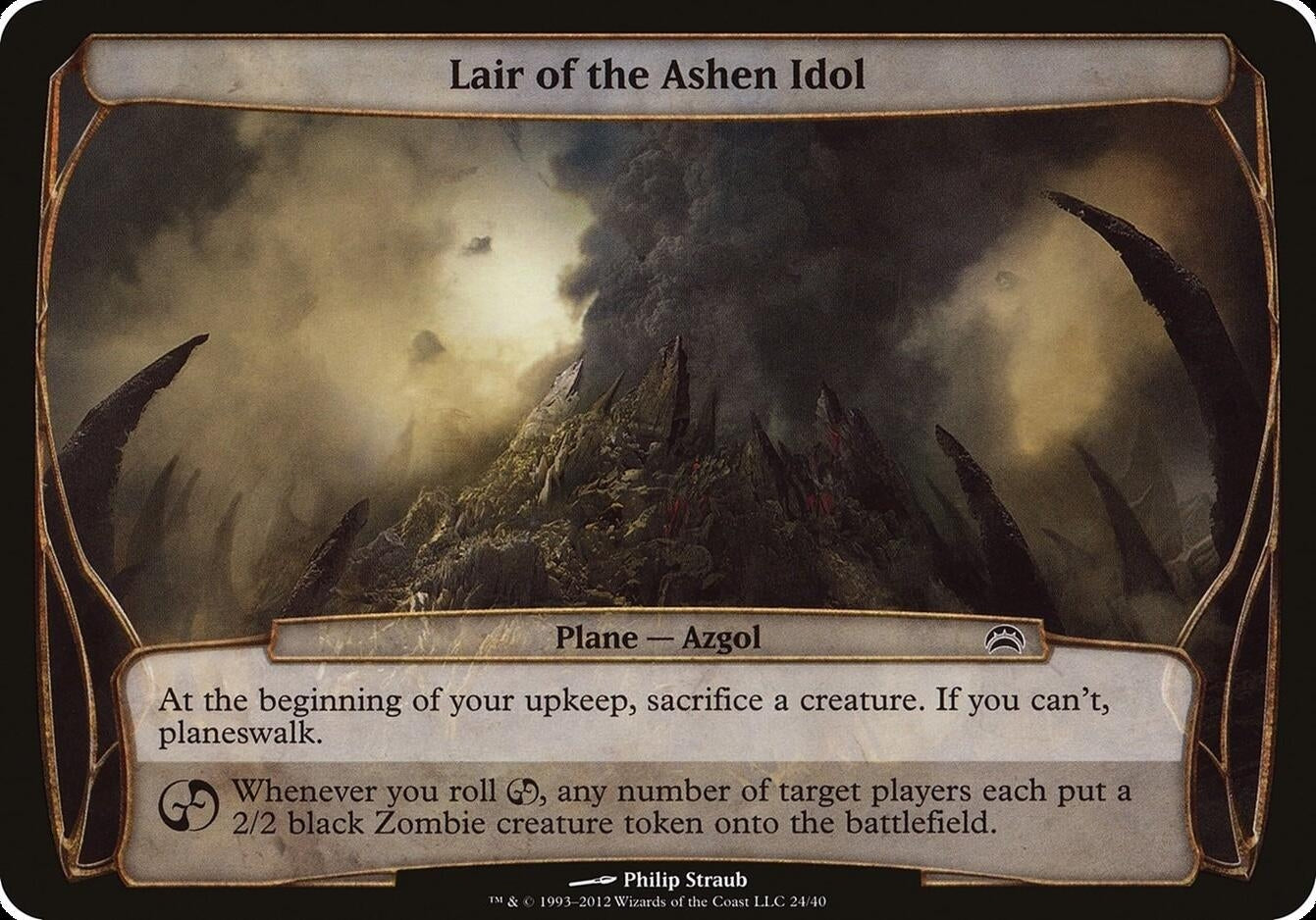 Image for Lair of the Ashen Idol (Planechase 2012) (Oversize Cards) (24) - Magic: The Gathering