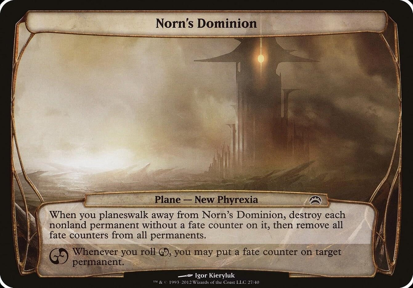 Image for Norn's Dominion (Planechase 2012) (Oversize Cards) (27) - Magic: The Gathering
