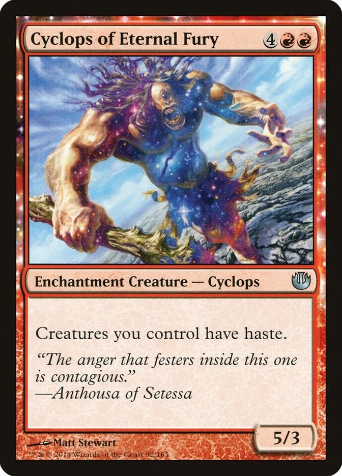 Image for Cyclops of Eternal Fury (Journey Into Nyx) (92) - Magic: The Gathering