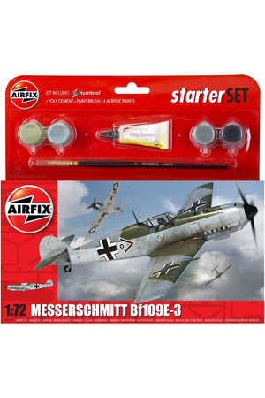 Airfix Messerschmitt Bf109E-3 A55106 Small Starter Set - Model Kit