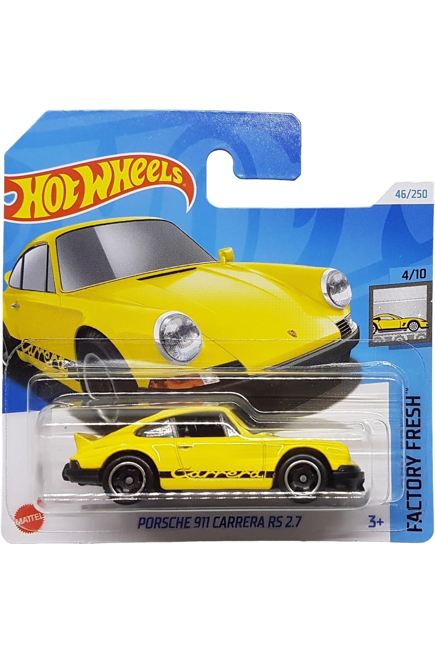 046/250 Hot Wheels Porshe 911 Carrera RS 2.7 4/10 Factory Fresh - 2024 HTC49 - Hot Wheels