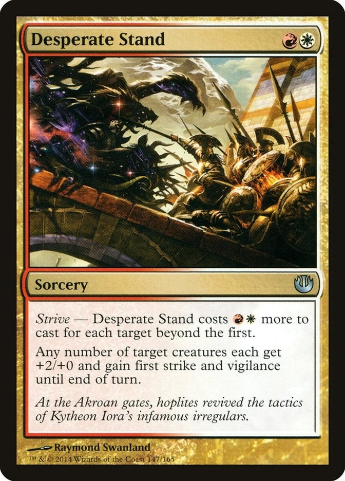 Image for Desperate Stand (Journey Into Nyx) (147) - Magic: The Gathering