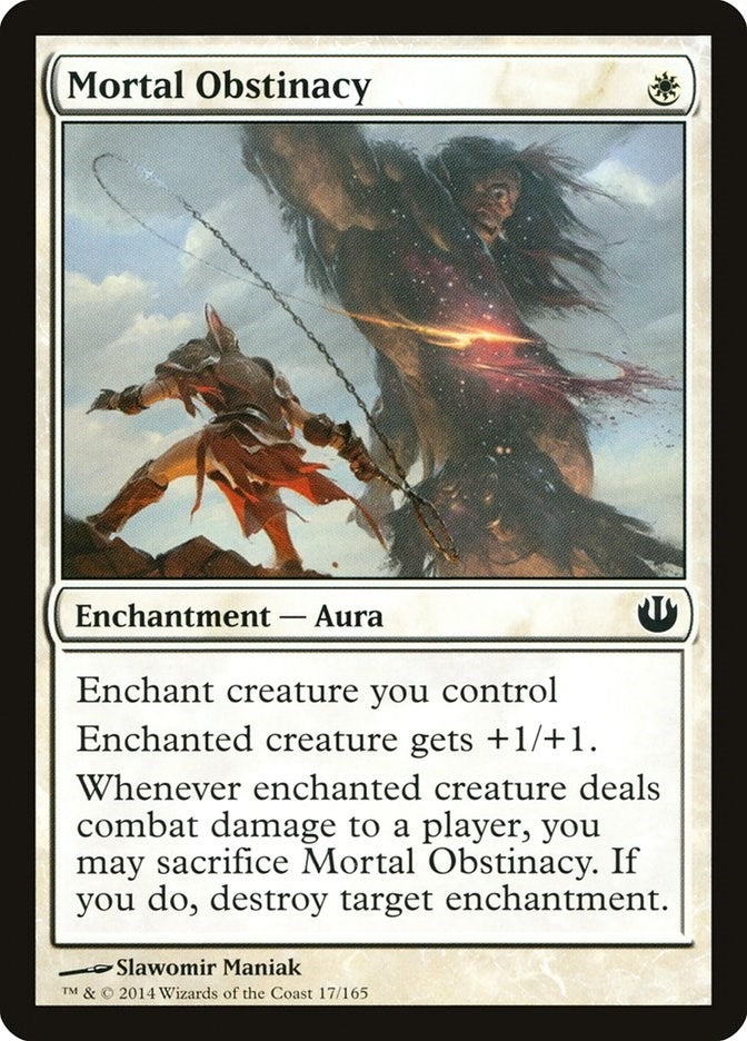Image for Mortal Obstinacy (Journey Into Nyx) (17) - Magic: The Gathering