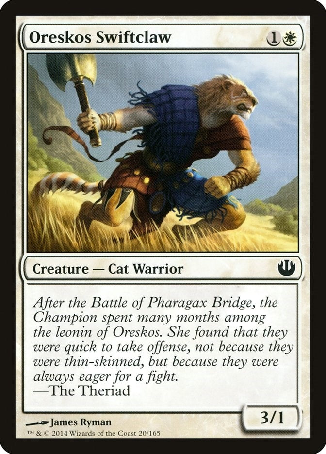 Image for Oreskos Swiftclaw (Journey Into Nyx) (20) - Magic: The Gathering