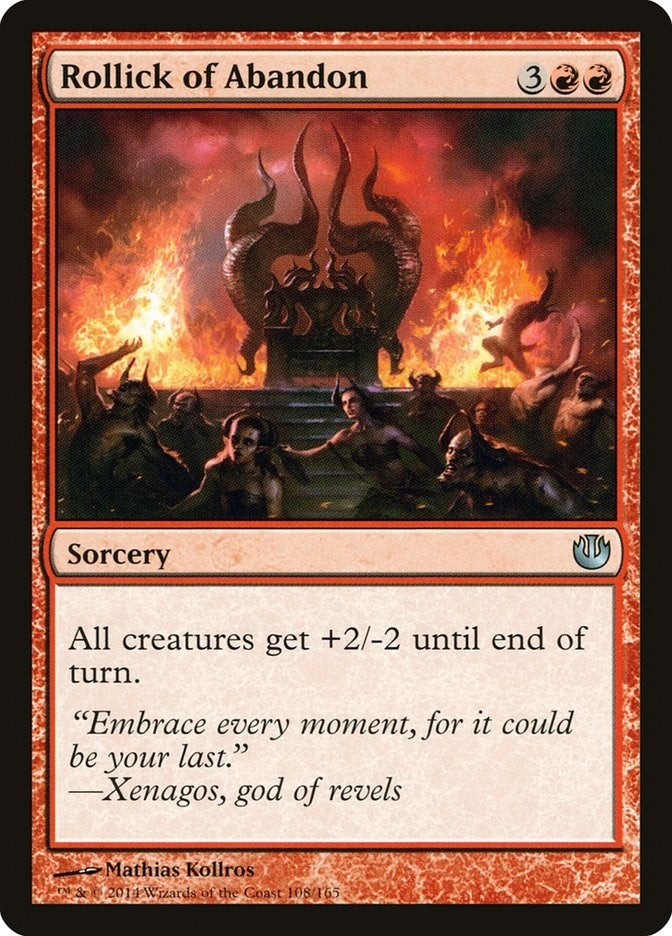 Image for Rollick of Abandon (Journey Into Nyx) (108) - Magic: The Gathering
