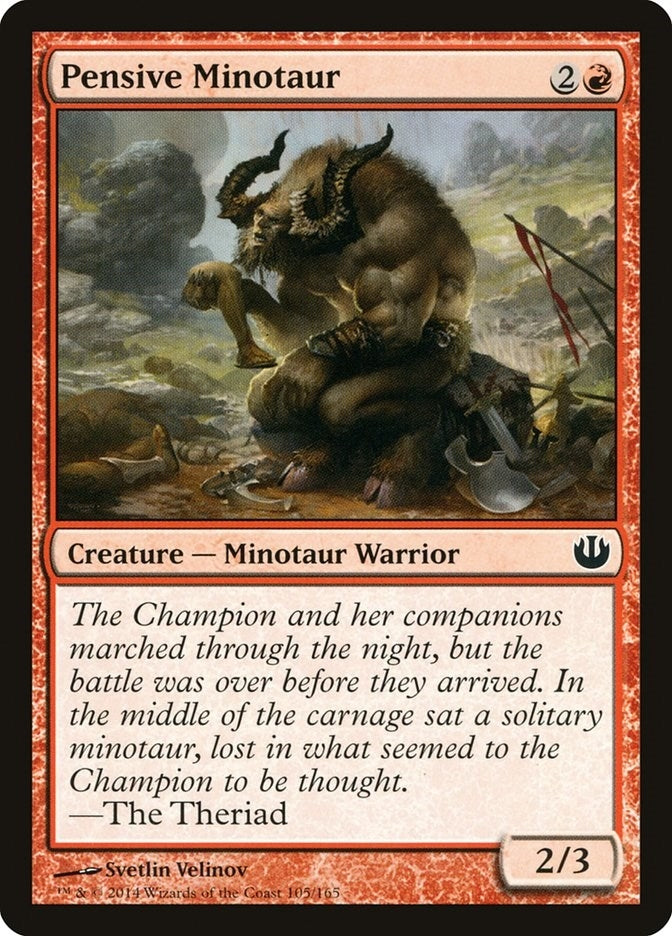 Image for Pensive Minotaur (Journey Into Nyx) (105) - Magic: The Gathering