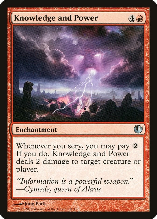 Image for Knowledge and Power (Journey Into Nyx) (101) - Magic: The Gathering