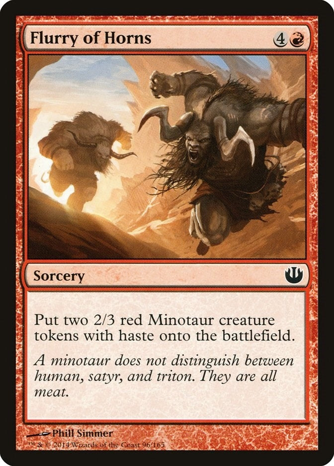 Image for Flurry of Horns (Journey Into Nyx) (96) - Magic: The Gathering