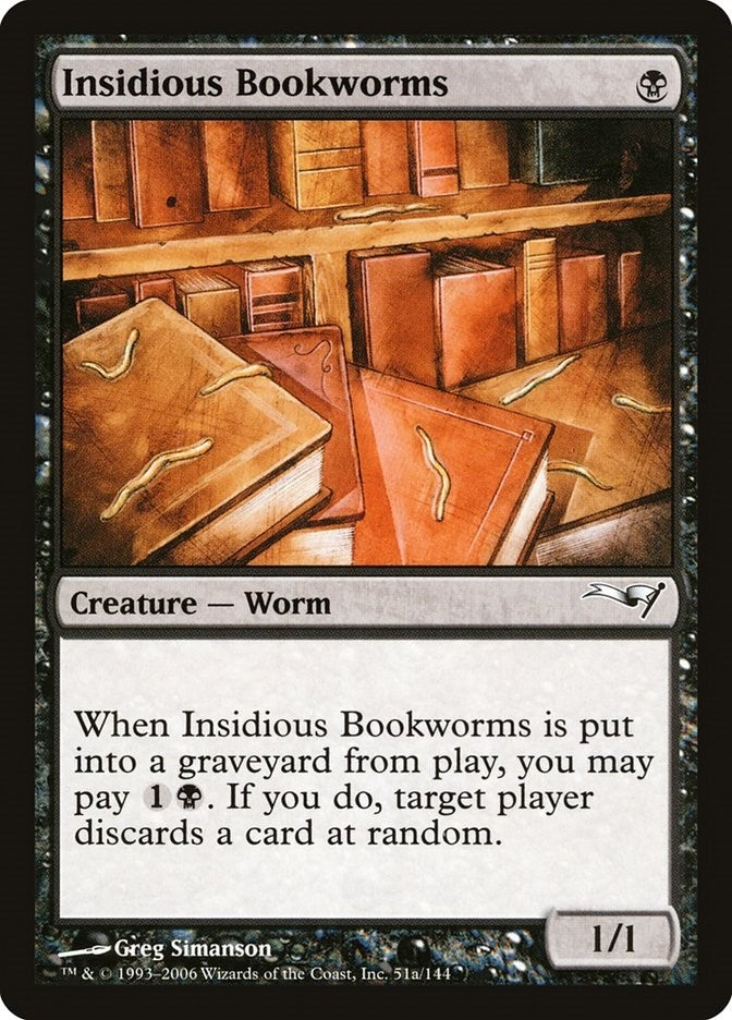 Image for Insidious Bookworms (Coldsnap Theme Deck Reprints) (51a) - Magic: The Gathering