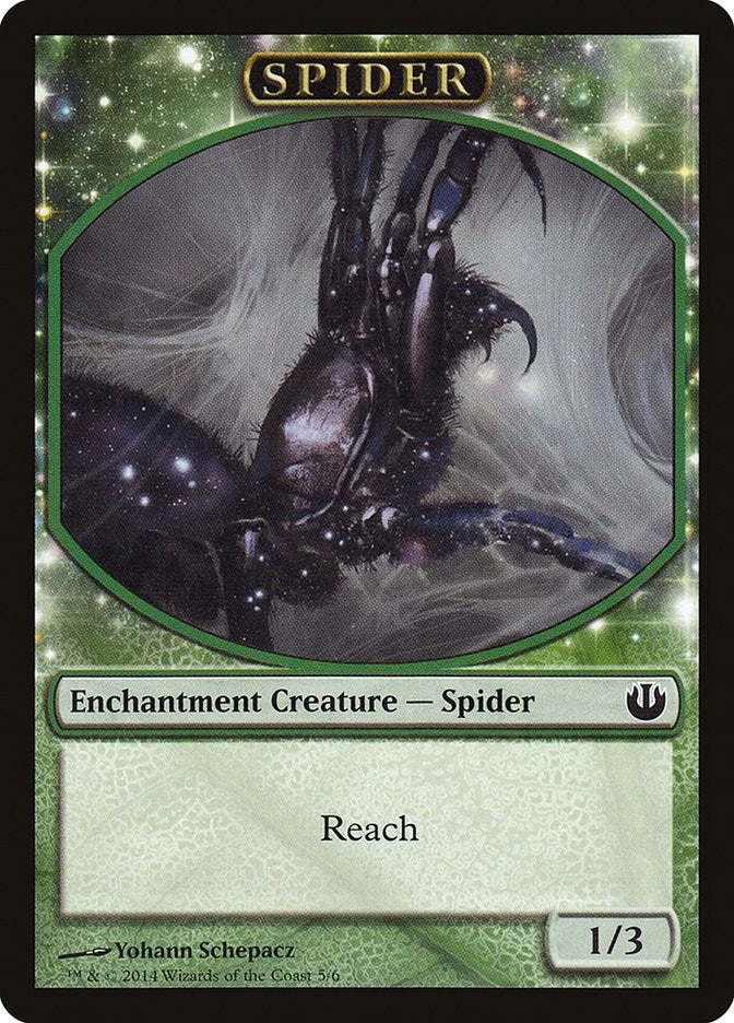 Image for Spider Token (Journey Into Nyx) (5) - Magic: The Gathering