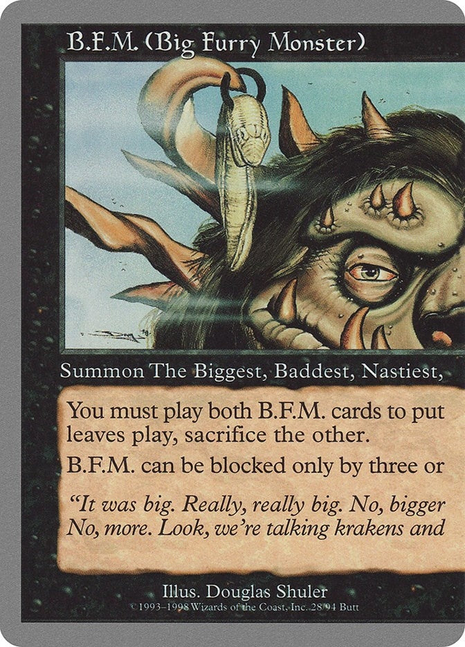 Image for B.F.M. (Big Furry Monster) (28) (Unglued) (28) - Magic: The Gathering