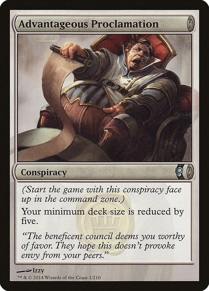 Image for Advantageous Proclamation (Conspiracy) (1) - Magic: The Gathering