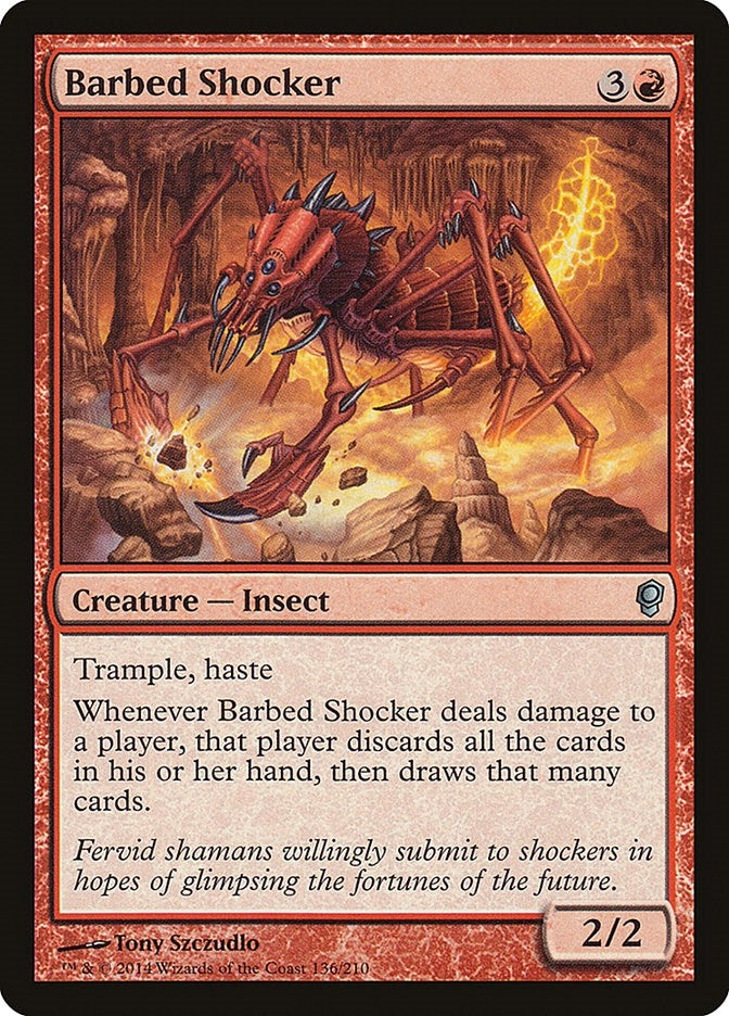 Image for Barbed Shocker (Conspiracy) (136) - Magic: The Gathering