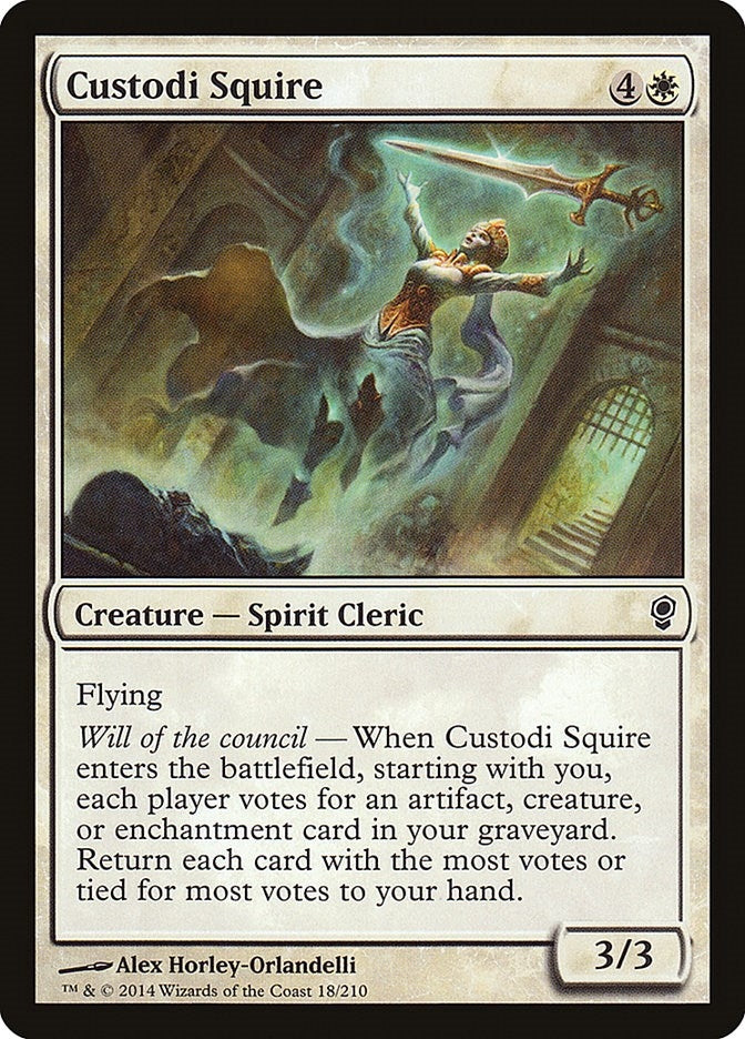 Image for Custodi Squire (Conspiracy) (18) - Magic: The Gathering