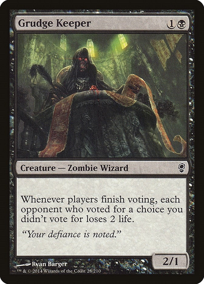 Image for Grudge Keeper (Conspiracy) (28) - Magic: The Gathering