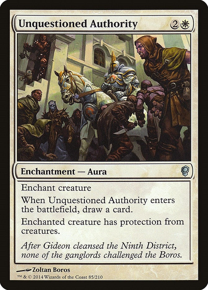 Image for Unquestioned Authority (Conspiracy) (85) - Magic: The Gathering