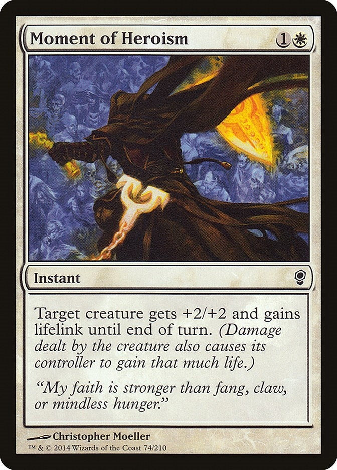 Image for Moment of Heroism (Conspiracy) (74) - Magic: The Gathering