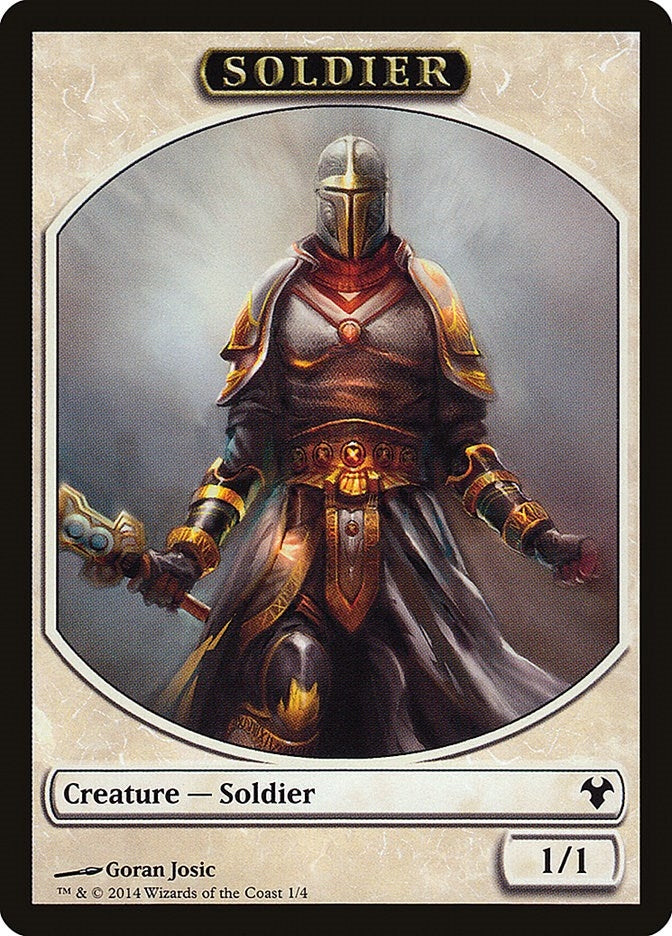 Image for Soldier // Spirit Double-Sided Token (Magic Modern Event Deck) (1 // 2) - Magic: The Gathering