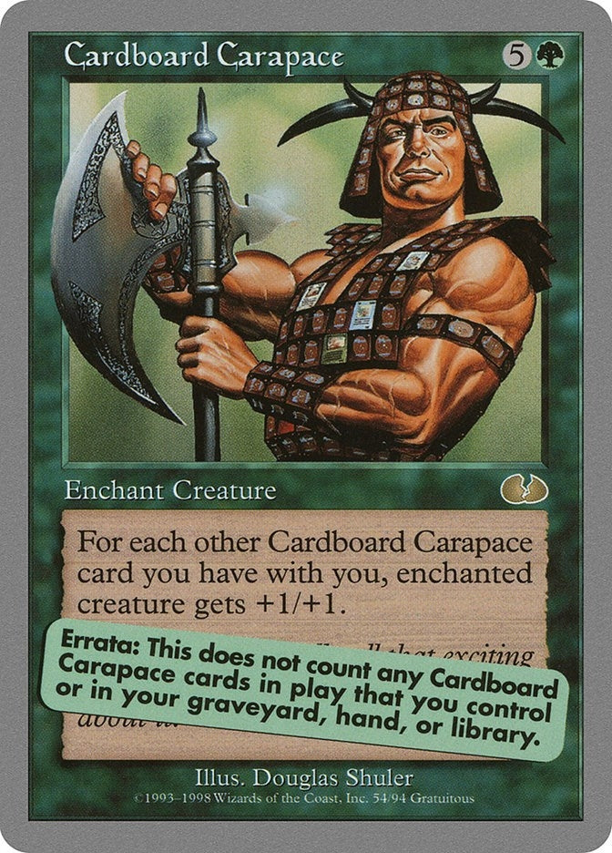 Image for Cardboard Carapace (Unglued) (54) - Magic: The Gathering