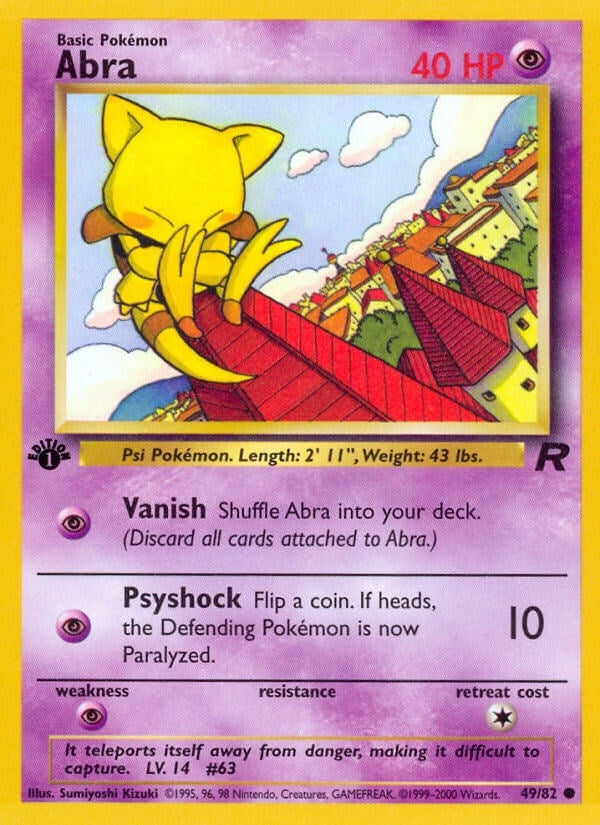 Image for Abra (Team Rocket) (49/82) - Pokemon