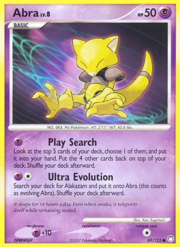 Image for Abra (Mysterious Treasures) (69/123) - Pokemon
