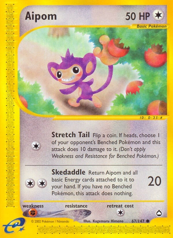 Image for Aipom (Aquapolis) (067/147) - Pokemon