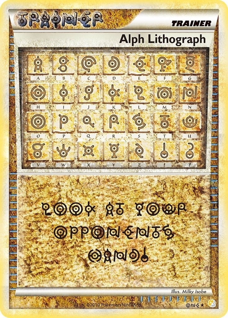 Image for Alph Lithograph (HeartGold SoulSilver) (ONE) - Pokemon