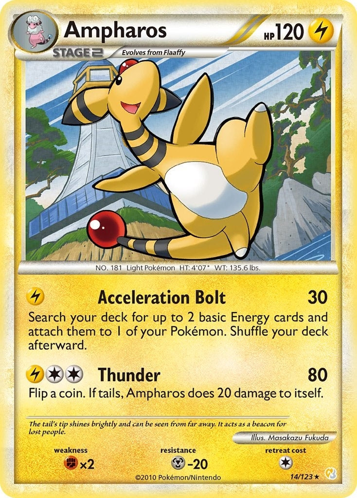 Image for Ampharos (HeartGold SoulSilver) (14/123) - Pokemon