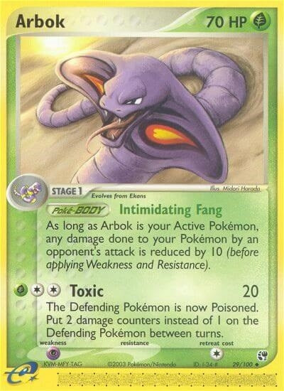 Image for Arbok (Sandstorm) (29/100) - Pokemon