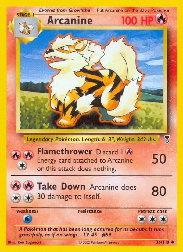 Image for Arcanine (Legendary Collection) (036/110) - Pokemon