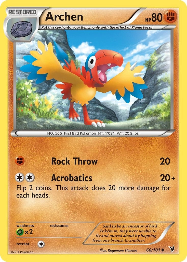 Image for Archen (Noble Victories) (66/101) - Pokemon